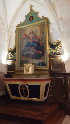 La chapelle nord de l’église après restauration